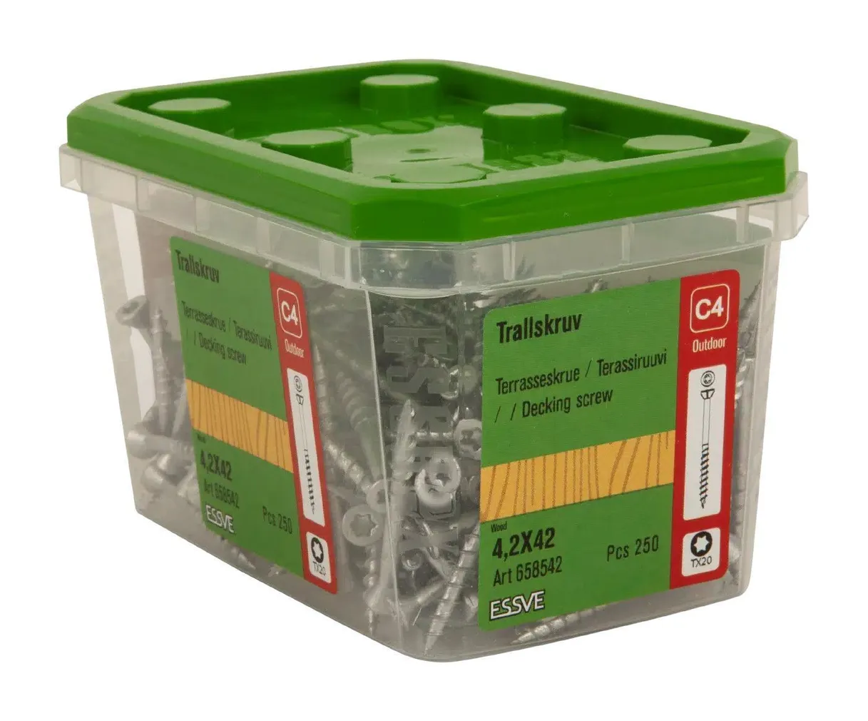 TERRASSIKRUVI ESSVE 4,2X42 CORRSEAL C4 TX20, 250TK PAKIS