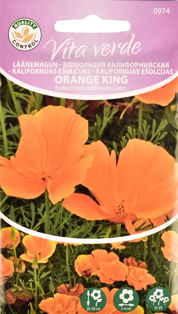 MOON CALIFORNIAN POPPY ORANGE KING