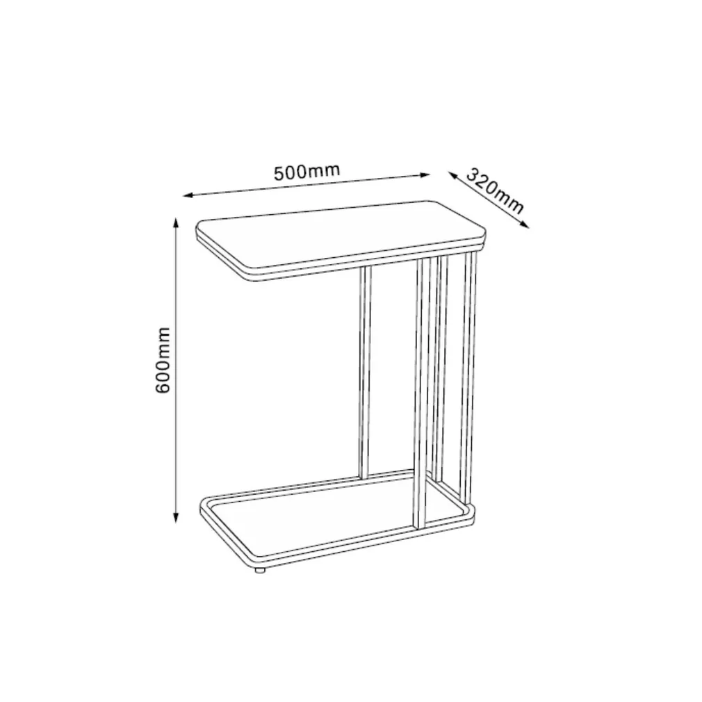ABILAUD HEDVIG 50X32XH60CM, BEEŽ