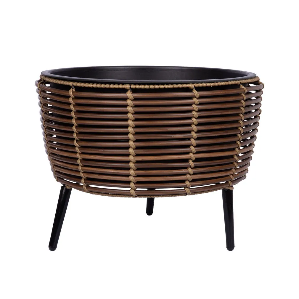 LILLEPOTT WICKER 44X44XH34CM, PRUUN