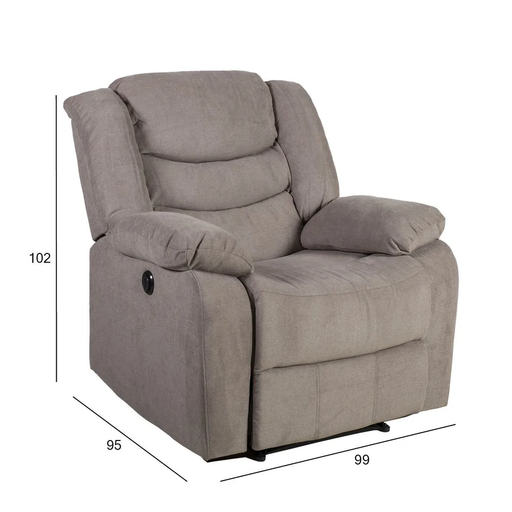 TUGITOOL CYRUS ELEKTRILINE RECLINER, TAUPE
