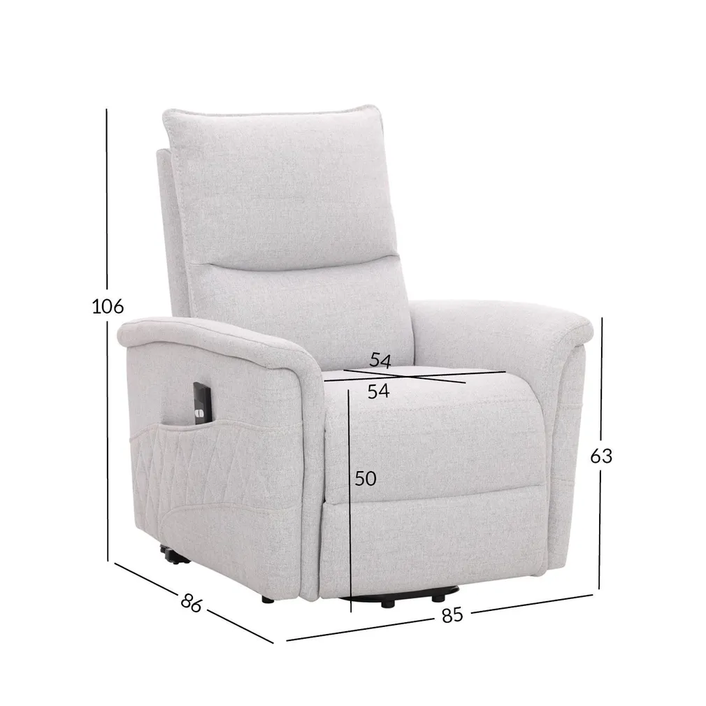 TUGITOOL GIANNI ELEKTRILINE LIFT RECLINER, HALLIKASVALGE