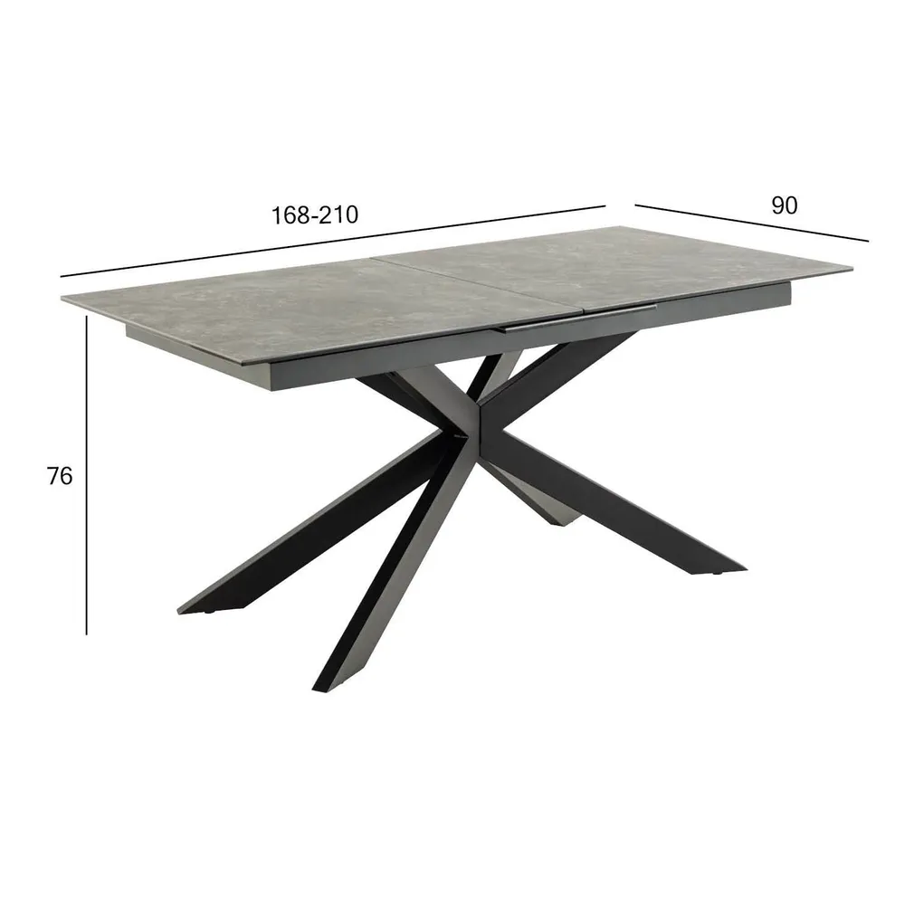 SÖÖGILAUD IRWINE 168/21Xx90XH76CM, MUST