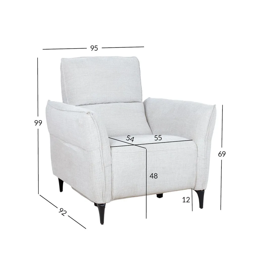 TUGITOOL MIAMI ELEKTRILINE RECLINER, HELEBEEŽ
