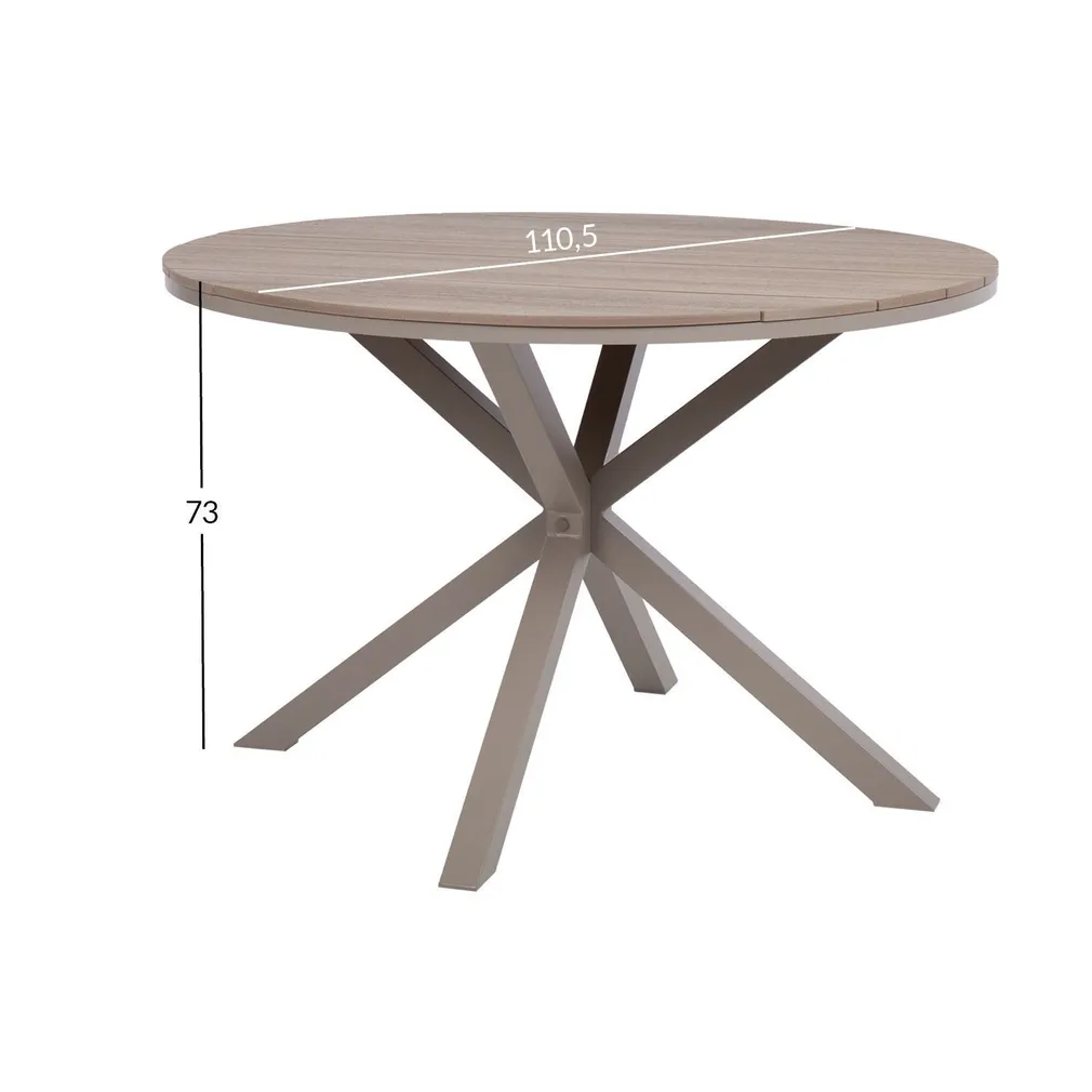 LAUD PORTO D110.5XH73CM, BEEŽ/HALL