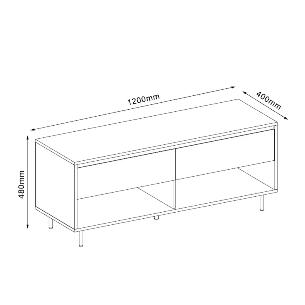 TV LAUD HERTA 120X40XH48CM