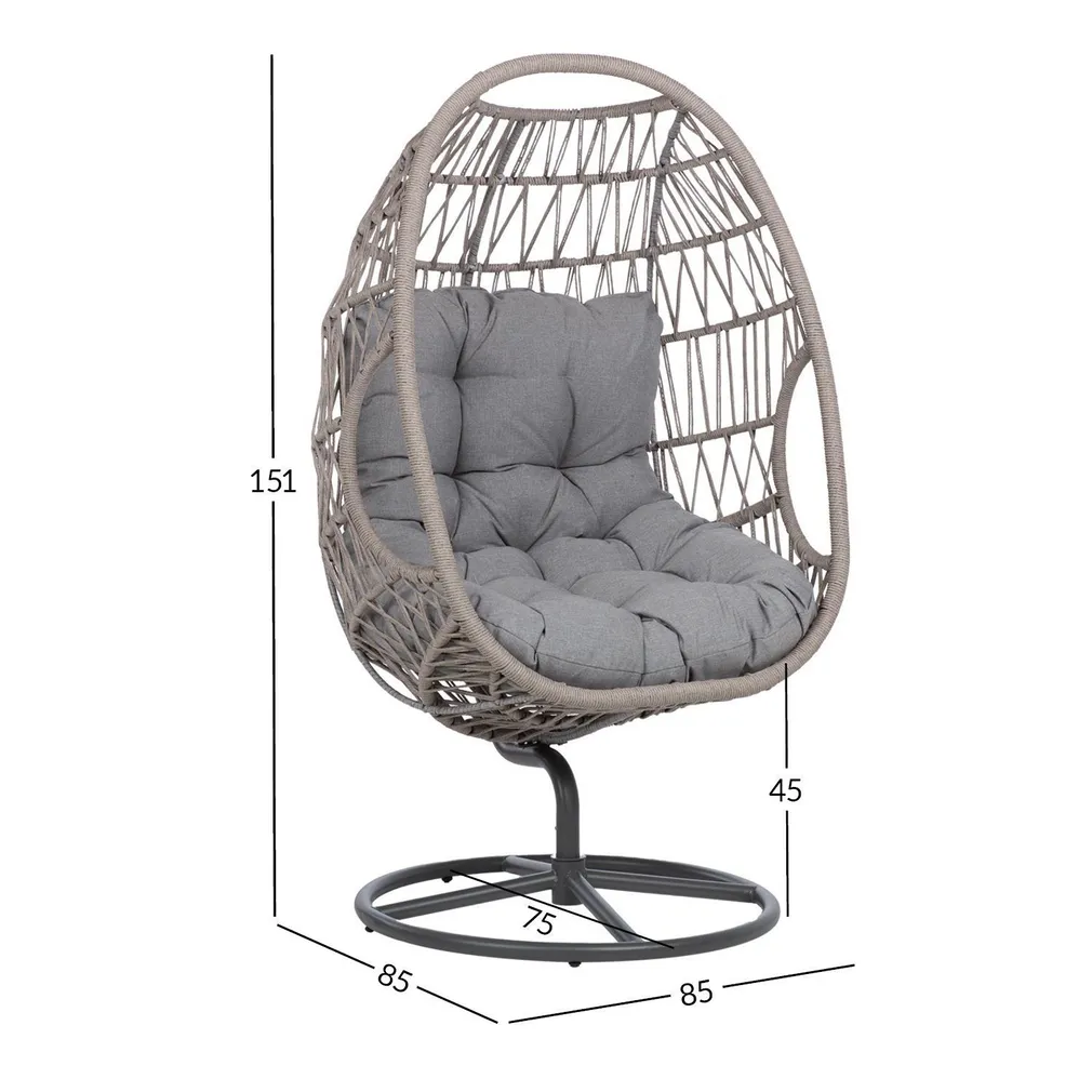PUHKETOOL CASSIA PÖÖRLEV 85X85XH151CM, HALL