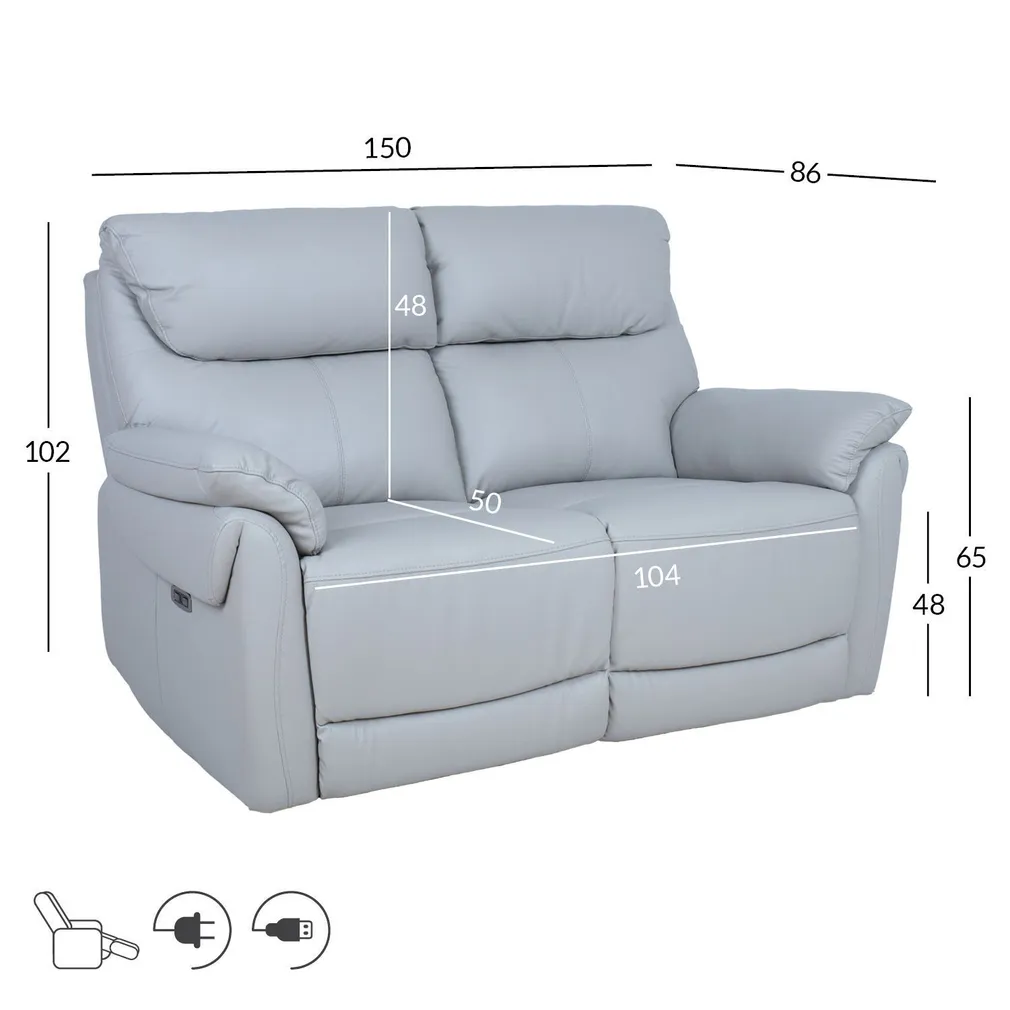 DIIVAN BOWEN 2-KOHALINE ELEKTRILINE RECLINER