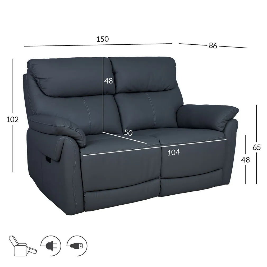 DIIVAN BOWEN 2-KOHALINE ELEKTRILINE RECLINER