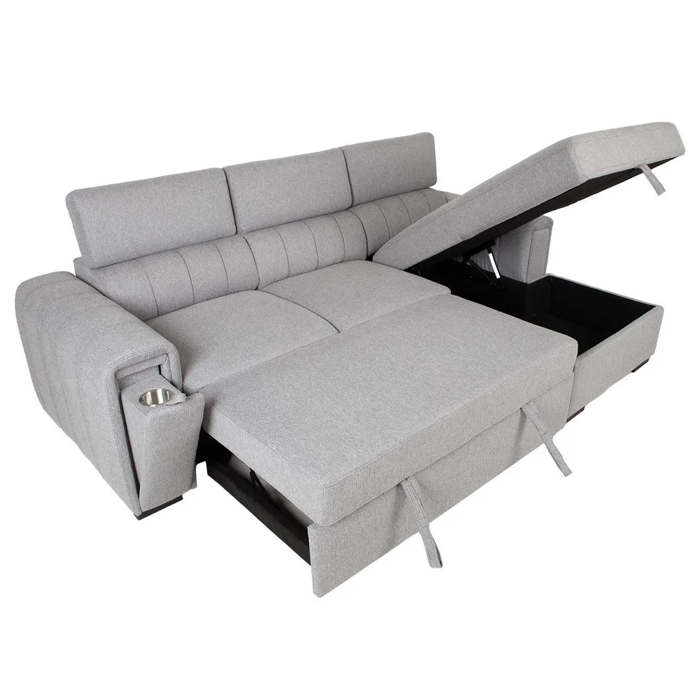 NURGADIIVANVOODI ODELIA PN 252X165XH82/100CM, HALL