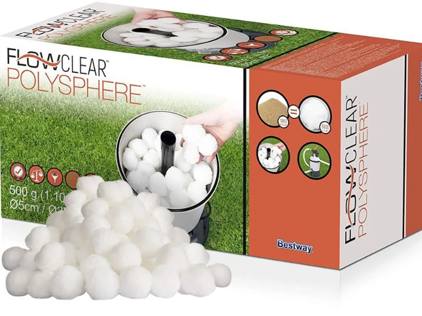 BASSEINI FILTRIKUULID POLYSPHERE 500G