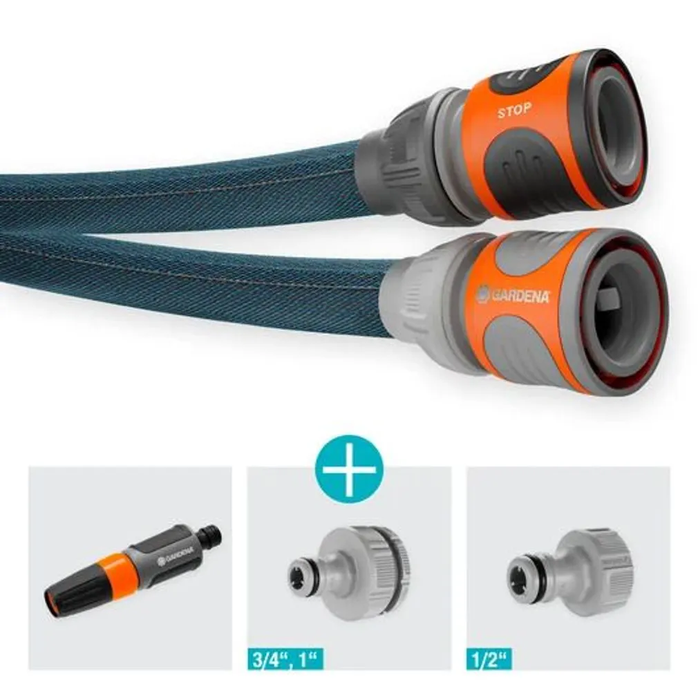 TEKSTIILVOOLIK GARDENA LIANO™ XTREME 20M 1/2 LIITMIKEGA KOMPLEKT