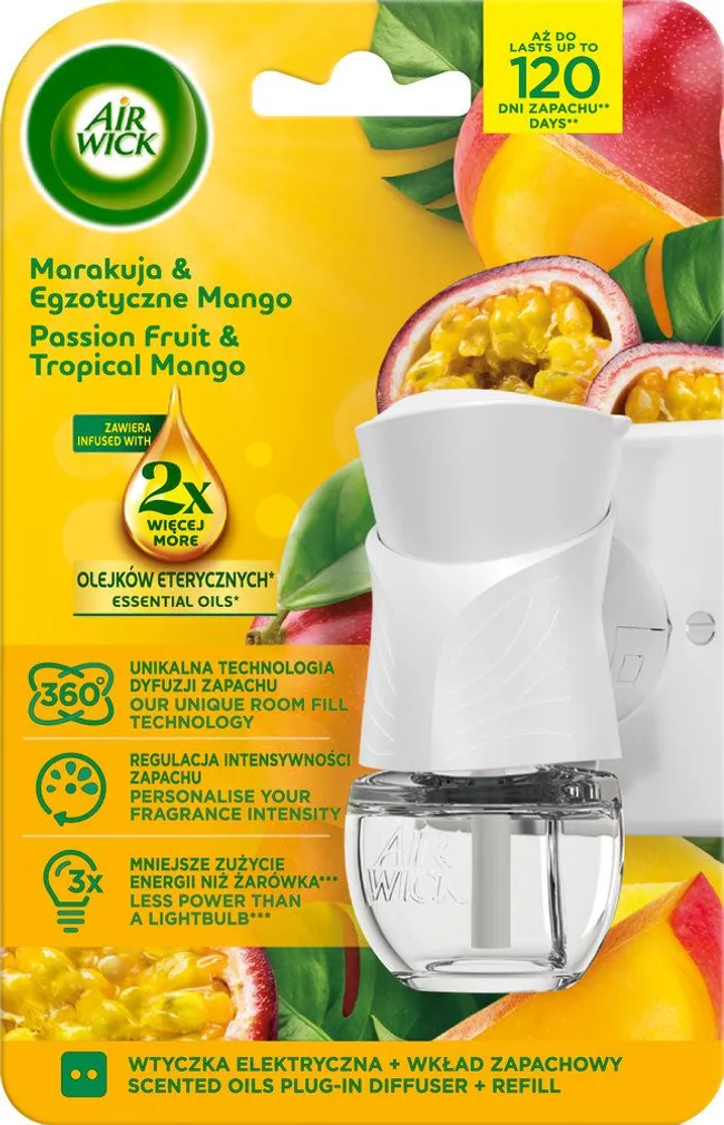ÕHUVÄRSKENDAJA KOMPLEKT AIR WICK MANGO & PASSION FRUIT 19ML