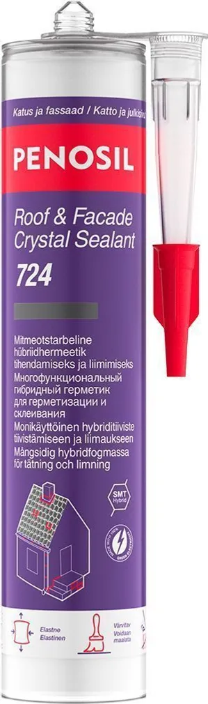 HÜBRIIDHERMEETIK PENOSIL ROOF&FACADE 725 PRUUN 290ML