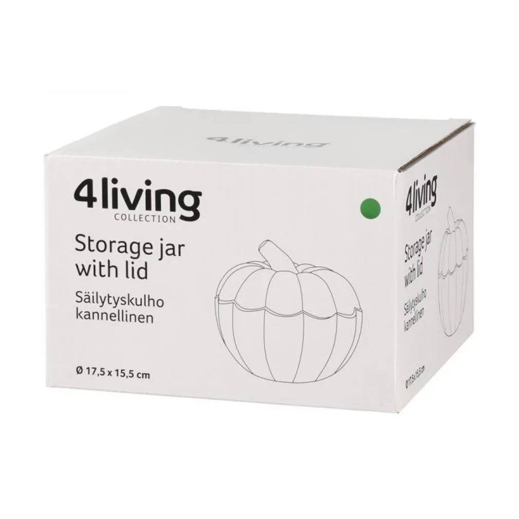 SÄILITUSPURK KÕRVITS KAANEGA 4LIVING 1L ROHELINE
