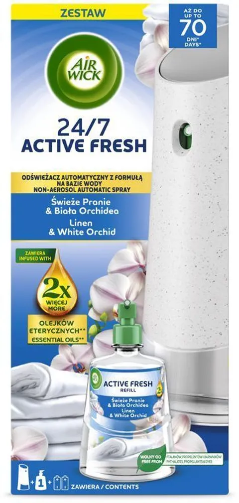 ÕHUVÄRSKENDAJA AIR WICK LINEN&WHITE ORCHID KOMPLEKT 228ML