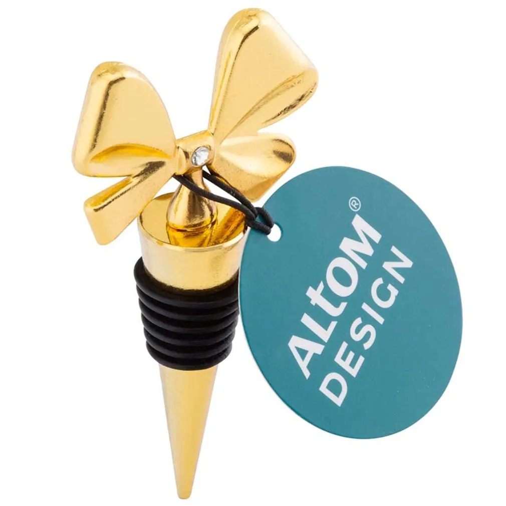 VEINIPUDELI STOPPER ALTOM DESIGN 10X5,5CM KULDNE