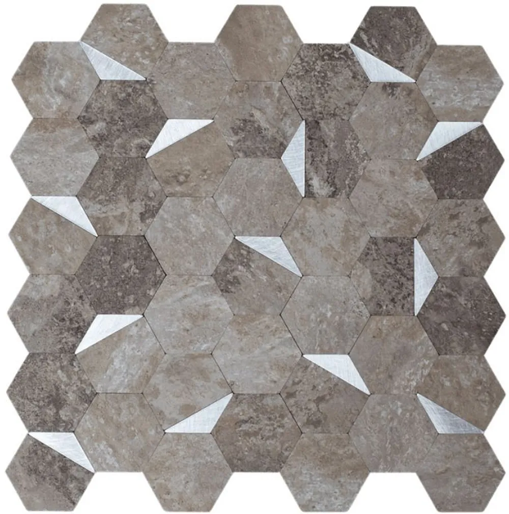 SEINAPANEEL NORDIH WARM STONE HEXA 295X295MM 4TK PAKIS