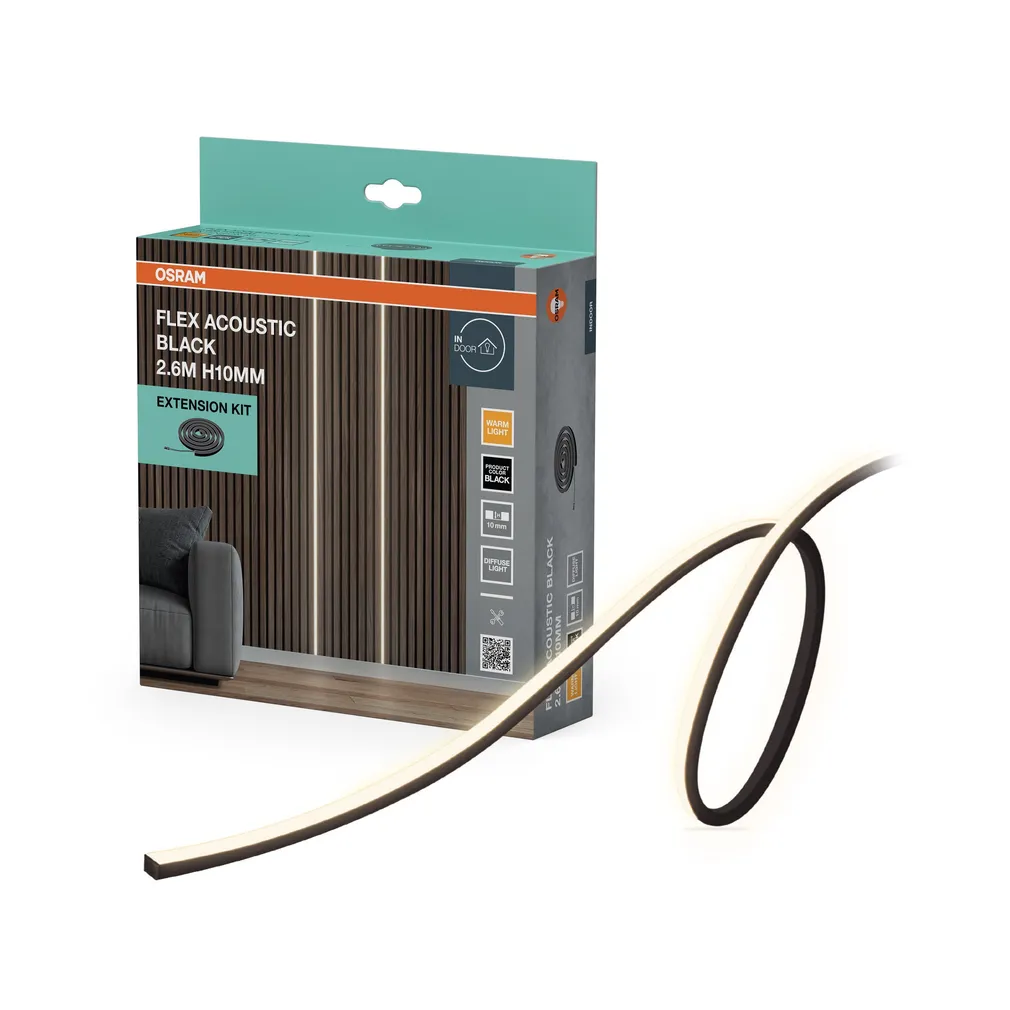 LED-RIBA LAIENDUSKOMPLEKT OSRAM 10MM MUST