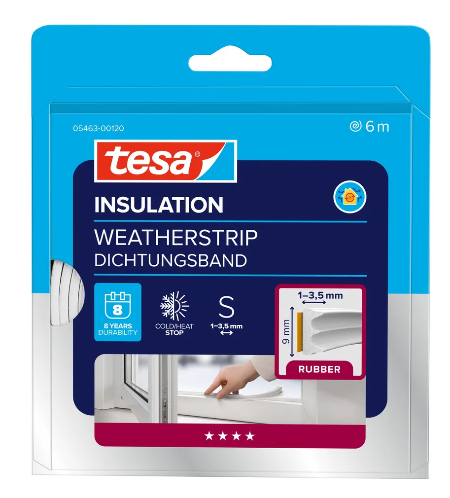 AKNATIHEND TESA E-PROFIIL EPDM 6M:9MM VALGE