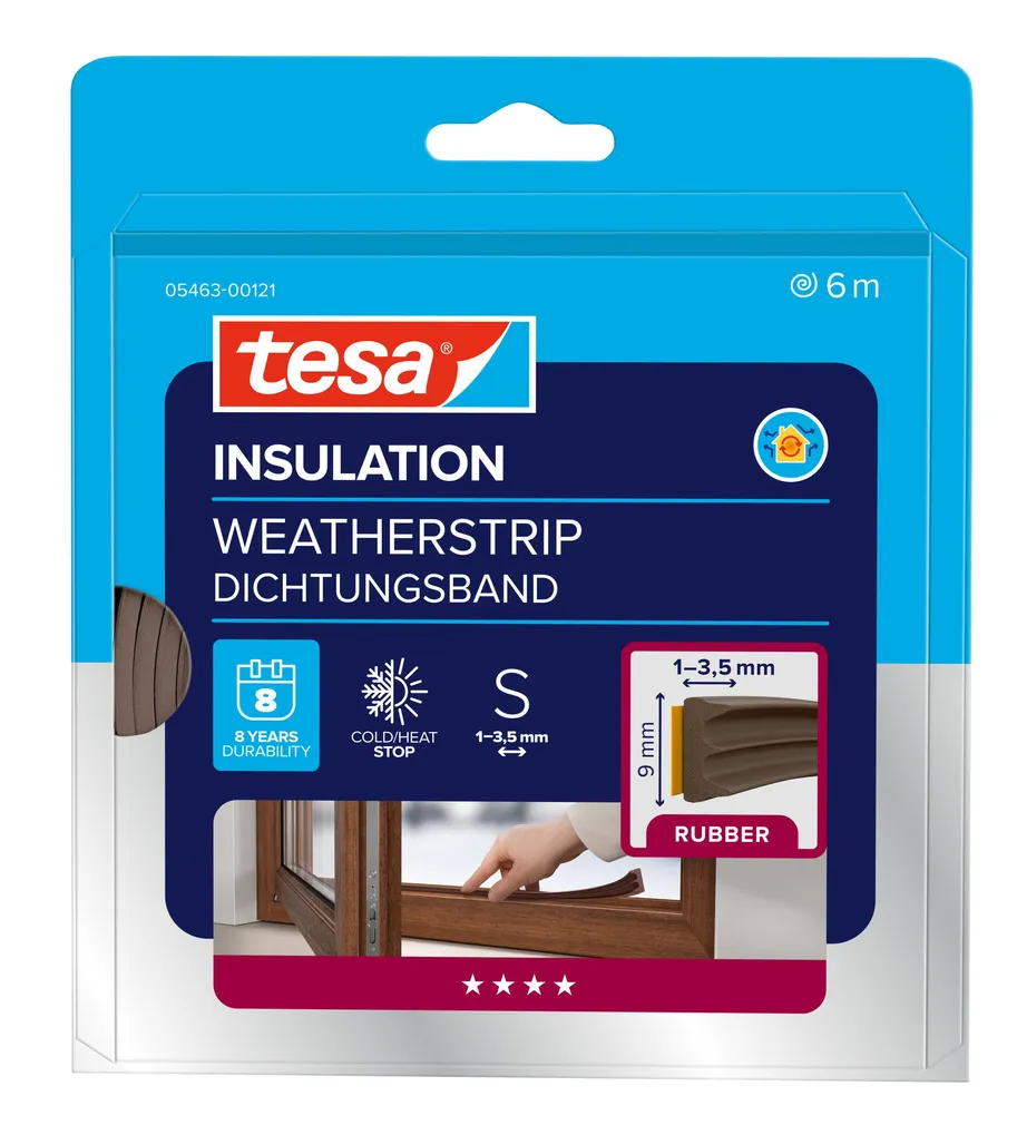 AKNATIHEND TESA E-PROFIIL EPDM 6M:9MM PRUUN