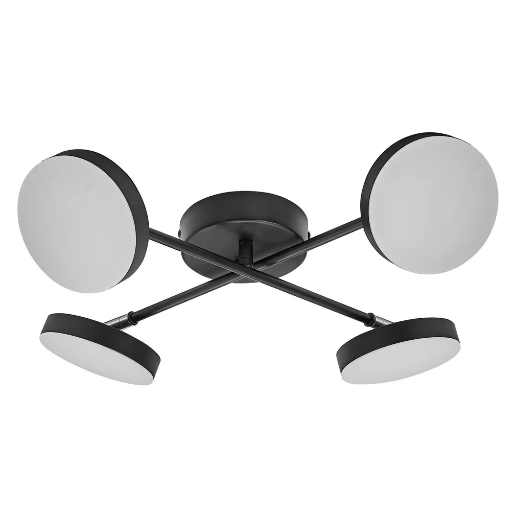 KOHTVALGUSTI OSRAM LED MOON 4X21W RISTIKUJULINE MUST