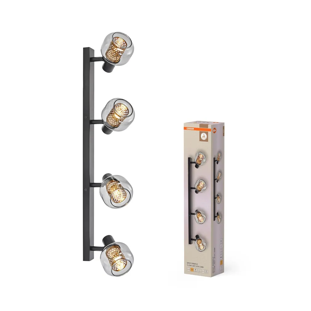 KOHTVALGUSTI OSRAM LED FIREFLY 4X2,8W MUST
