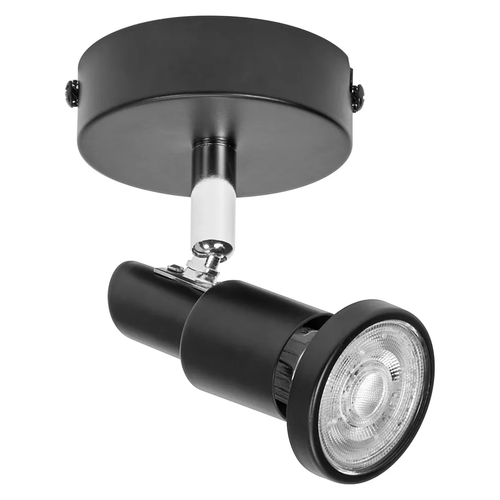 KOHTVALGUSTI OSRAM LED GU10 1X3,4W HÄMARDATAV MUST