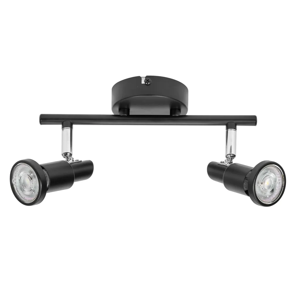 KOHTVALGUSTI OSRAM LED GU10 2X3,4W HÄMARDATAV MUST