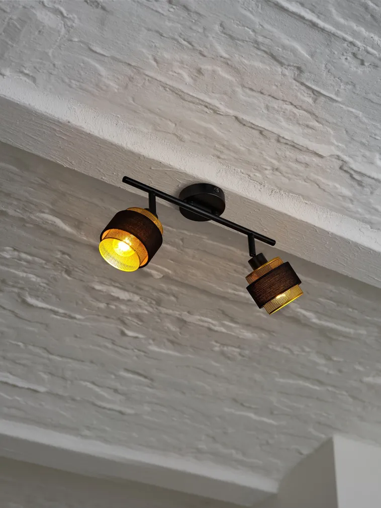 KOHTVALGUSTI OSRAM LED HORNET 2X2,8W MUST