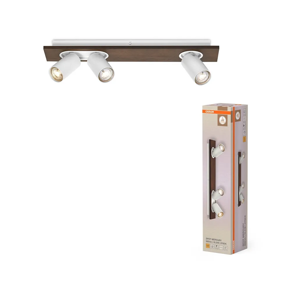 KOHTVALGUSTI OSRAM LED MERCURY GU10 3X3,4W HÄMARDATAV VALGE
