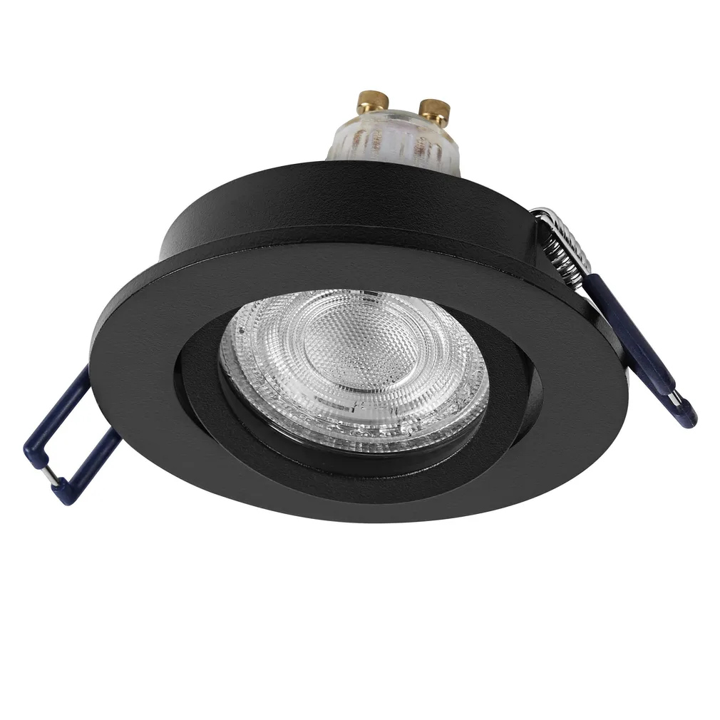 KOHTVALGUSTI LED SÜVISTATAV CLICK GU10 4,5W MUST