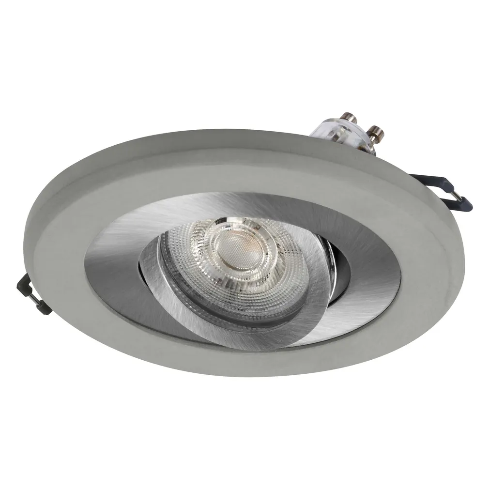 KOHTVALGUSTI LED SÜVISTATAV CONCRETE GU10 4,5W NIKKEL