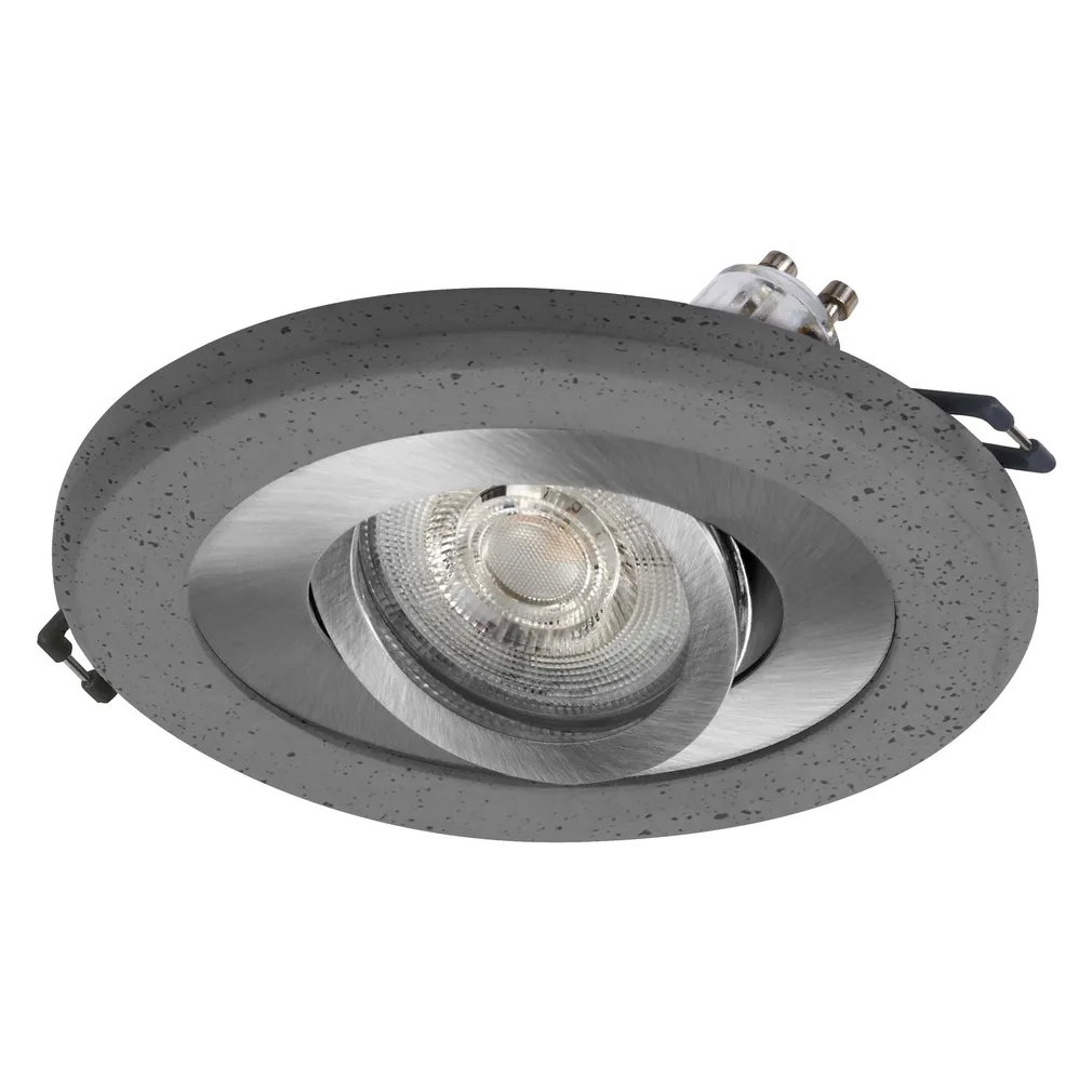 KOHTVALGUSTI LED SÜVISTATAV CONCRETE GU10 4,5W NIKKEL TUME