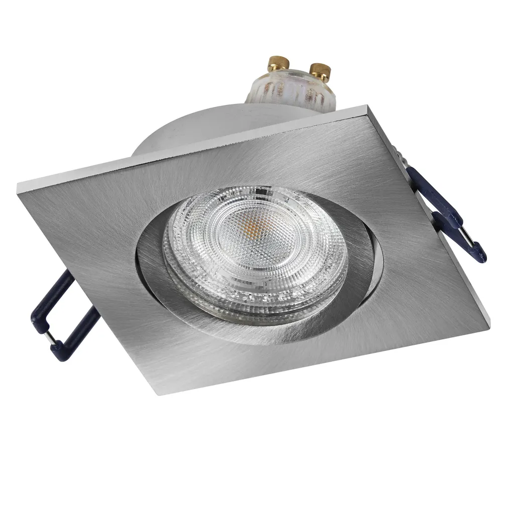 KOHTVALGUSTI LED SÜVISTATAV CLICK RUUT GU10 4,5W NIKKEL