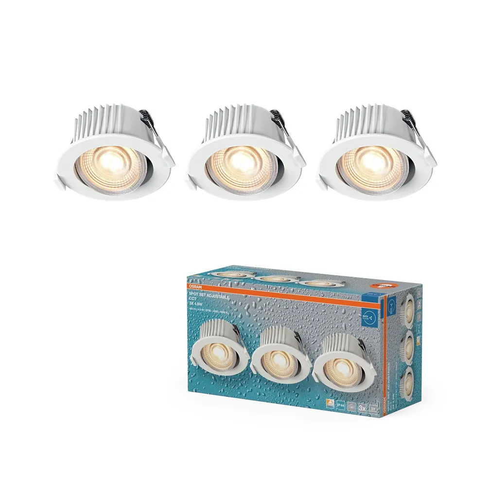 KOHTVALGUSTI LED SÜVISTATAV CCT 4,9W VALGE
