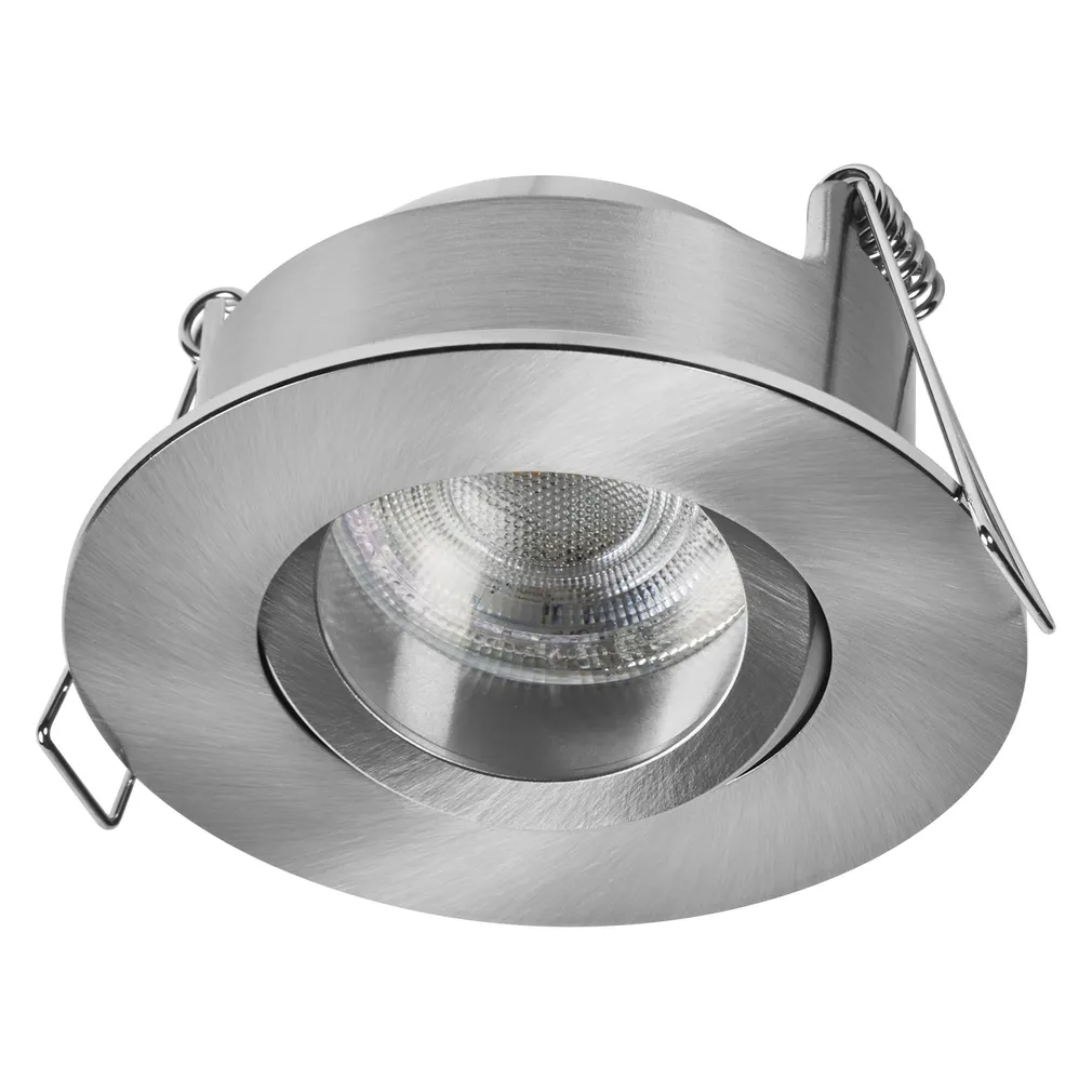 KOHTVALGUSTI LED SÜVISTATAV PRESS GU10 4,5W SATIINNIKKEL