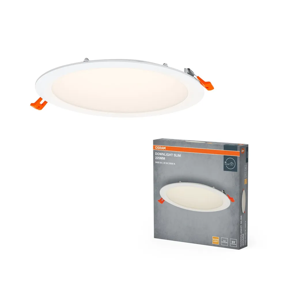 KOHTVALGUSTI LED SÜVISTATAV SLIM 22W