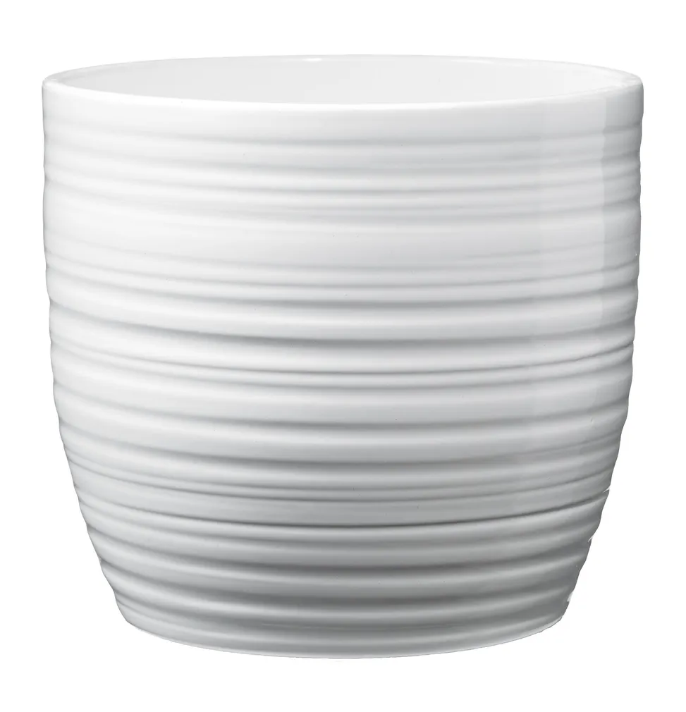 ÜMBRISPOTT SOENDGEN KERAMIK BERGAMO PURE Ø19X18CM VALGE