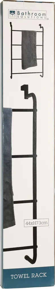 KÄTERATIHOIDJA BATHROOM SOLUTIONS RIPUTATAV 445X155X730MM MUST TERAS