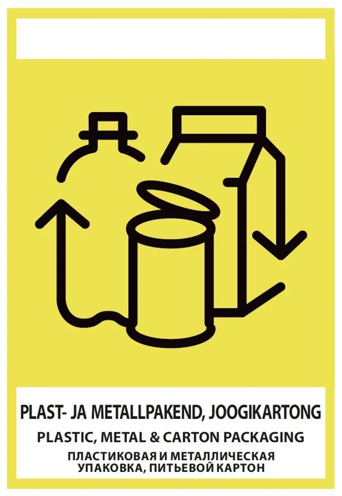 KLEEBIS PLAST- JA METALLPAKEND, JOOGIKARTONG 15X21CM