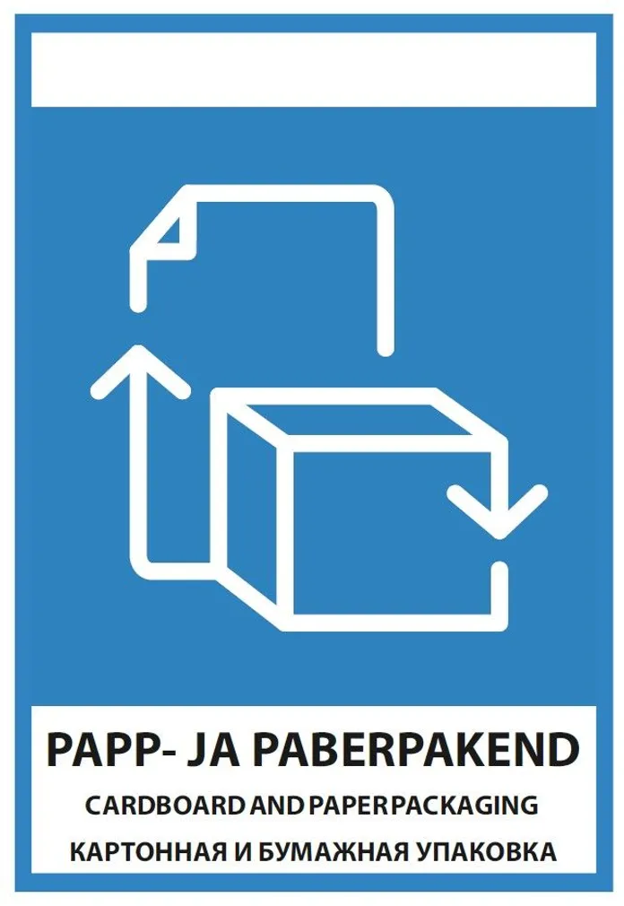 KLEEBIS PAPP- JA PABERPAKEND 15X21CM