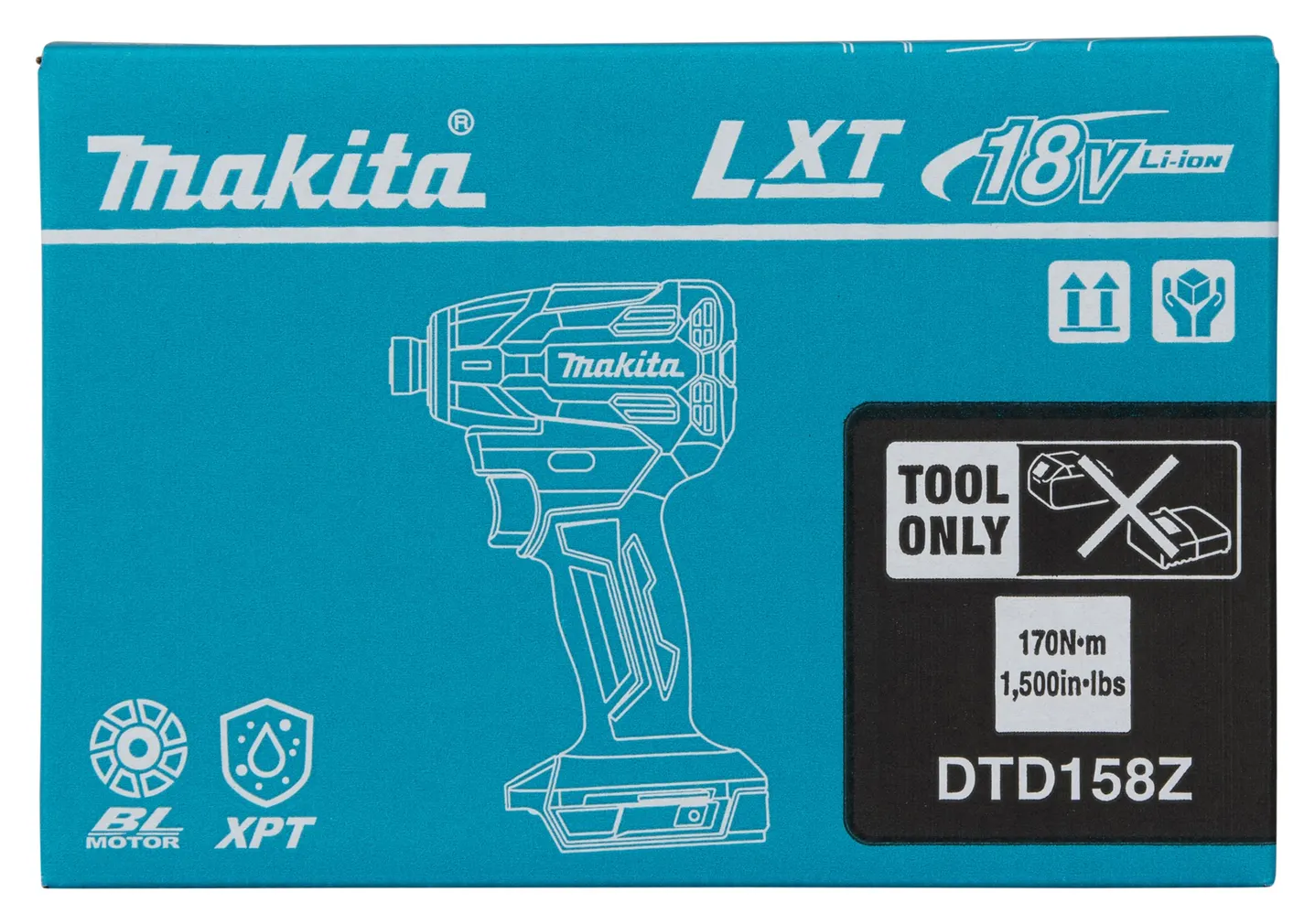 AKULÖÖKKRUVIKEERAJA MAKITA DTD158Z 18V ILMA AKU JA LAADIJATA