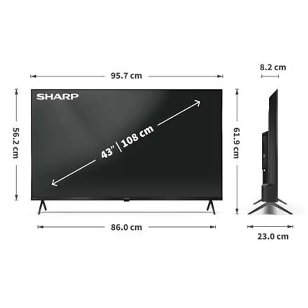 TELEVIISOR SHARP 43HL4265E 43" 108CM 4K UHD
