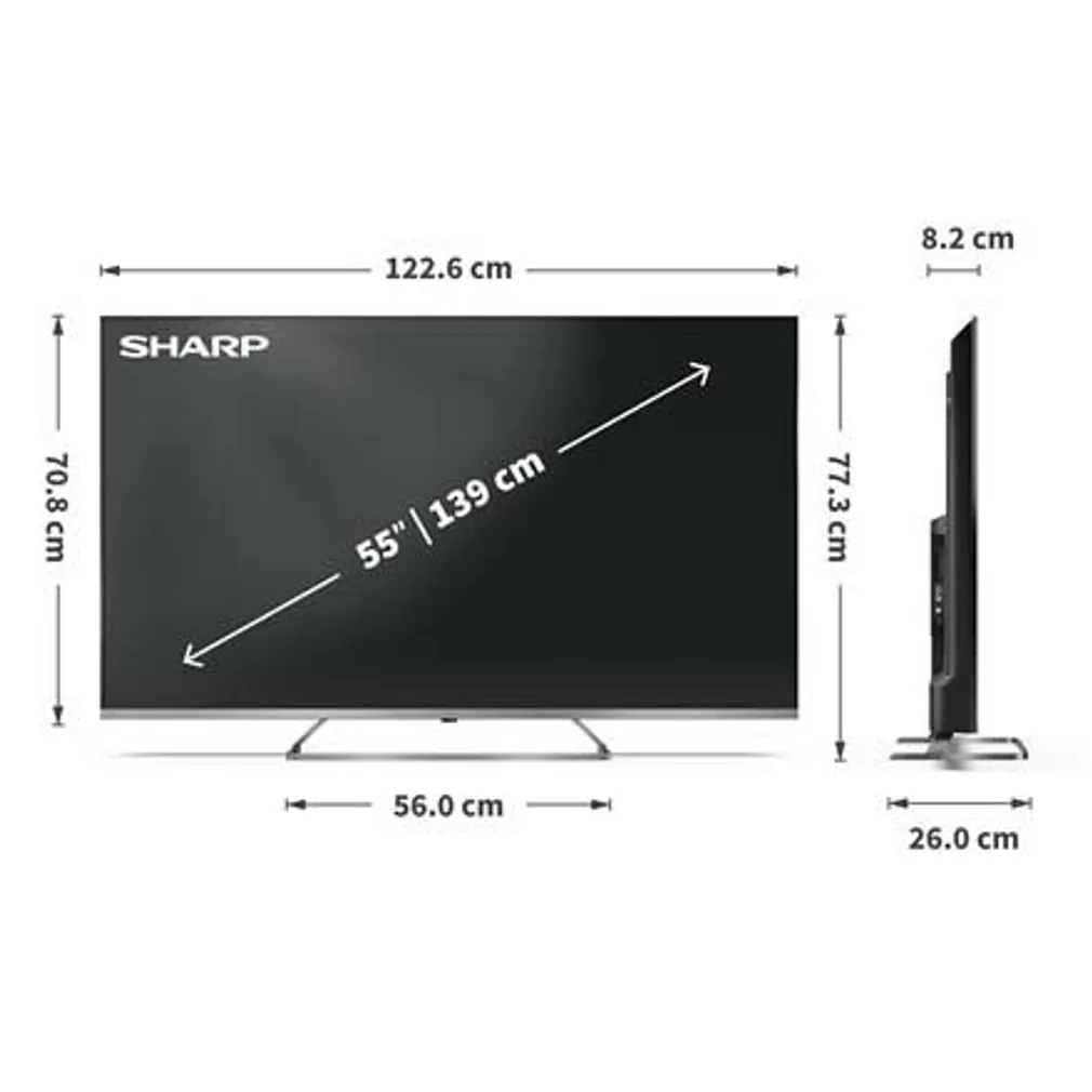 TELEVIISOR SHARP 55JP7265E 55" 139CM 4K UHD