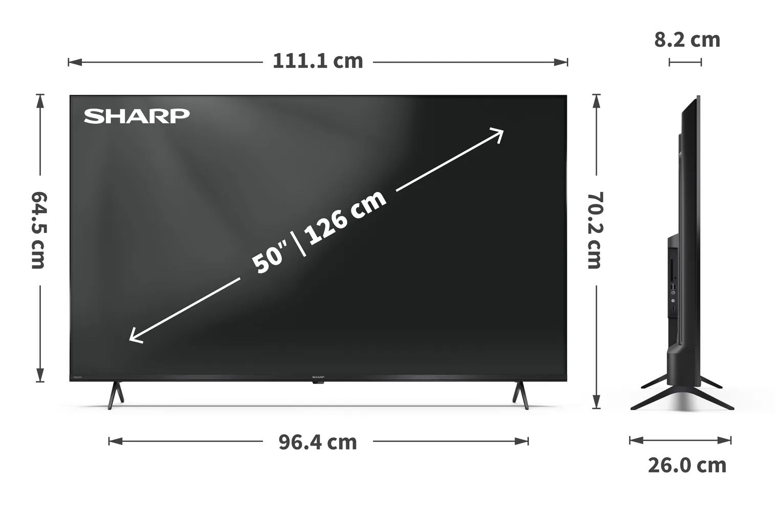 TELEVIISOR SHARP 50HP5265E 50" 4K UHD GOOGLE TV