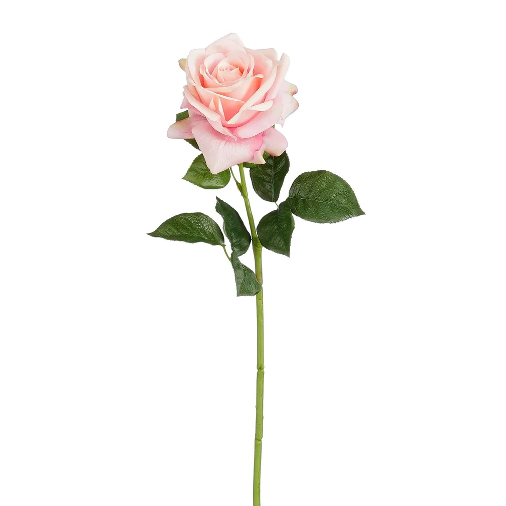 KUNSTLILL MICA DECORATIONS REAL TOUCH ROOS 65CM ROOSA