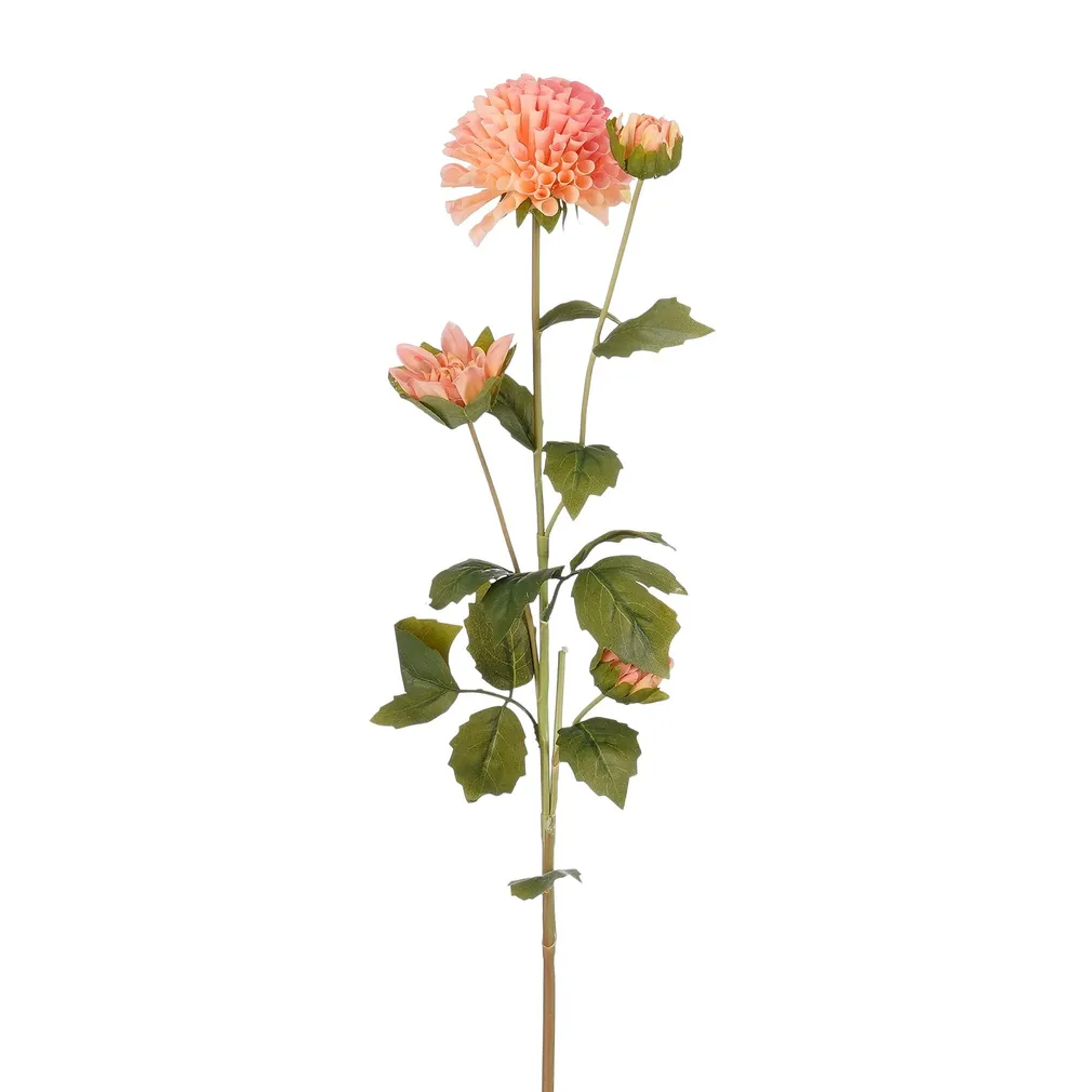KUNSTLILL MICA DECORATIONS REAL TOUCH DAALIA 68CM ROOSA