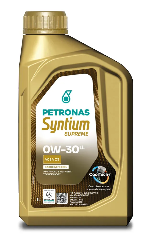 MOOTORIÕLI PETRONAS SYNTIUM SUPREME LL C3 0W-30 VW5045071L
