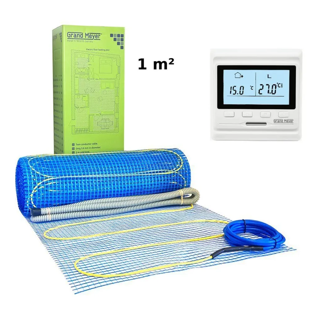 PÕRANDAKÜTTEMATT GRAND MEYER 1M2 170W/M2+HW500 TERMOSTAAT
